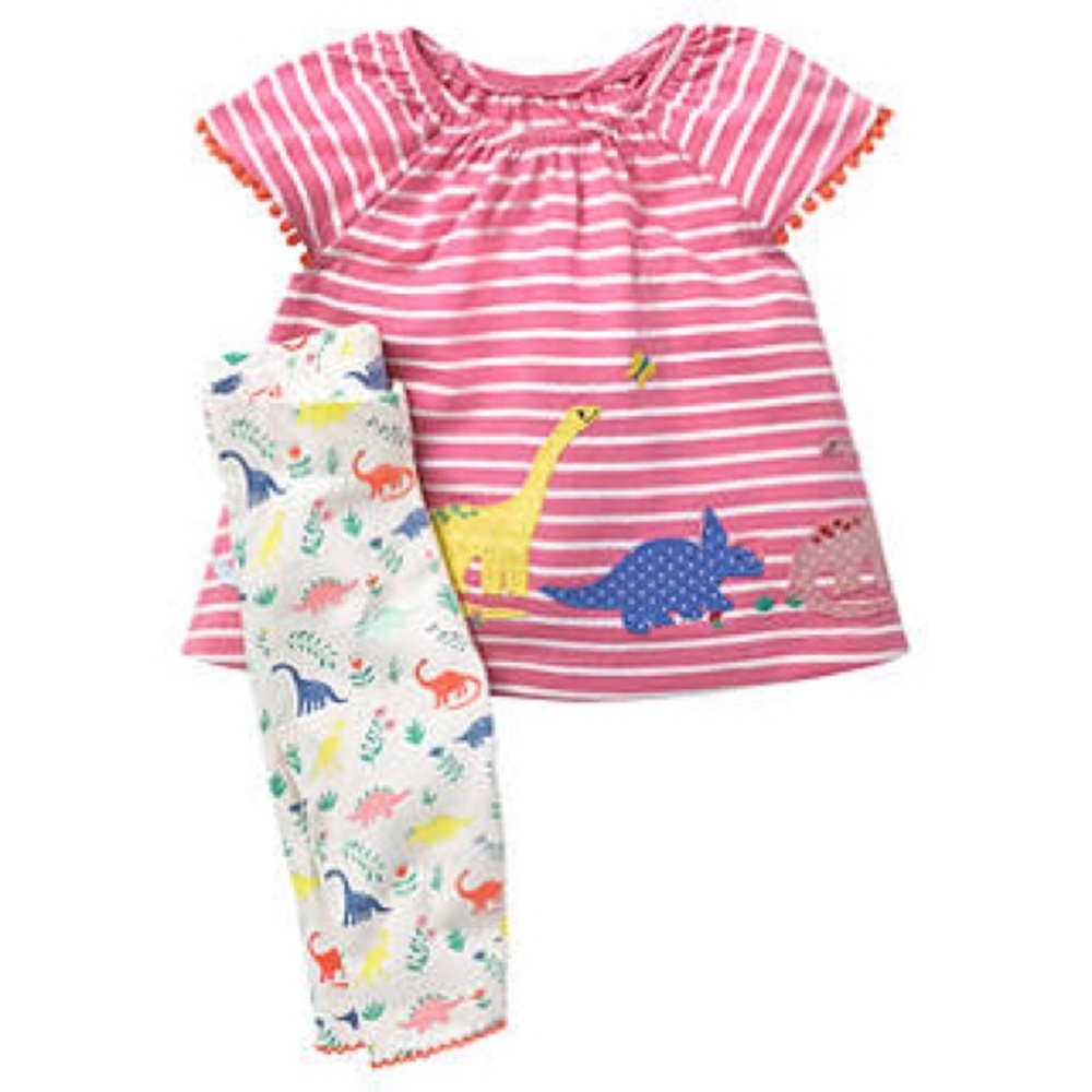 Mini Boden 0-3 Dinosaur Set